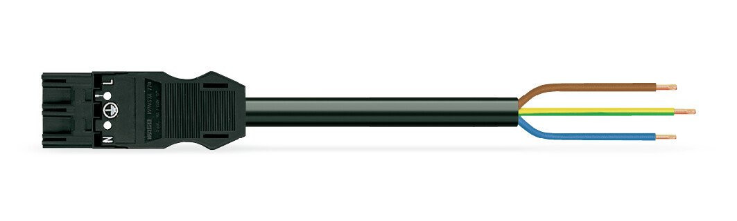 Wago Serie 771 patchkabel gebouwinstallatie 3P stekker vrij kabeluiteinde 7000MM