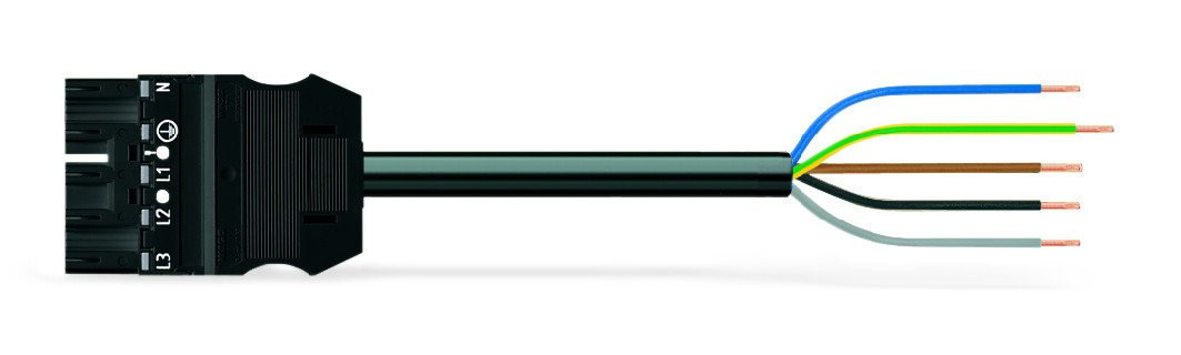 Wago Serie 771 patchkabel gebouwinstallatie 5P stekker vrij kabeluiteinde 8000MM