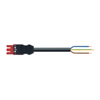 Wago Serie 771 patchkabel gebouwinstallatie 3P contrastekker (female) vrij kabeluiteinde 4000MM