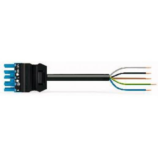 Wago Serie 771 patchkabel gebouwinstallatie 5P contrastekker (female) vrij kabeluiteinde 5000MM