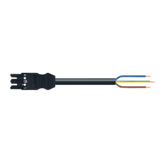 Wago Serie 771 patchkabel gebouwinstallatie 3P contrastekker (female) vrij kabeluiteinde 7000MM