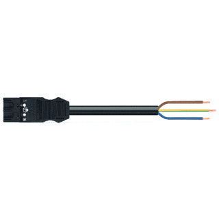Wago Serie 771 patchkabel gebouwinstallatie 3P stekker vrij kabeluiteinde 1000MM