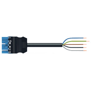 Wago Serie 771 patchkabel gebouwinstallatie 5P stekker vrij kabeluiteinde 5000MM