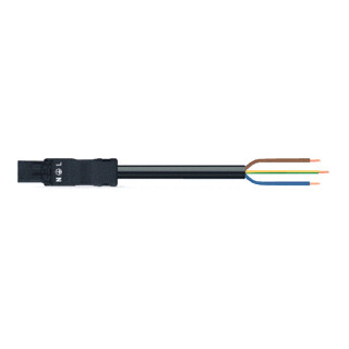 Wago Serie 891 patchkabel gebouwinstallatie 3P stekker vrij kabeluiteinde 5000MM