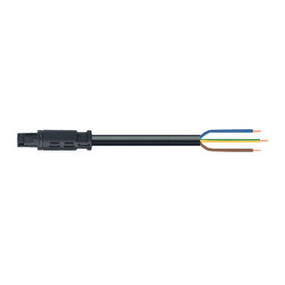 Wago Winsta patchkabel gebouwinstallatie 3P contrastekker (female) vrij kabeluiteinde 5000MM