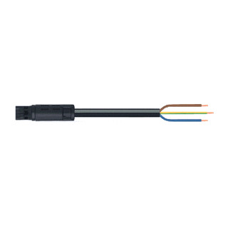 Wago Winsta patchkabel gebouwinstallatie 3P stekker vrij kabeluiteinde 2000MM