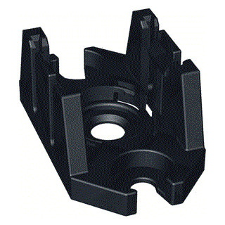 Wago Montage plaat 2 pol.wit