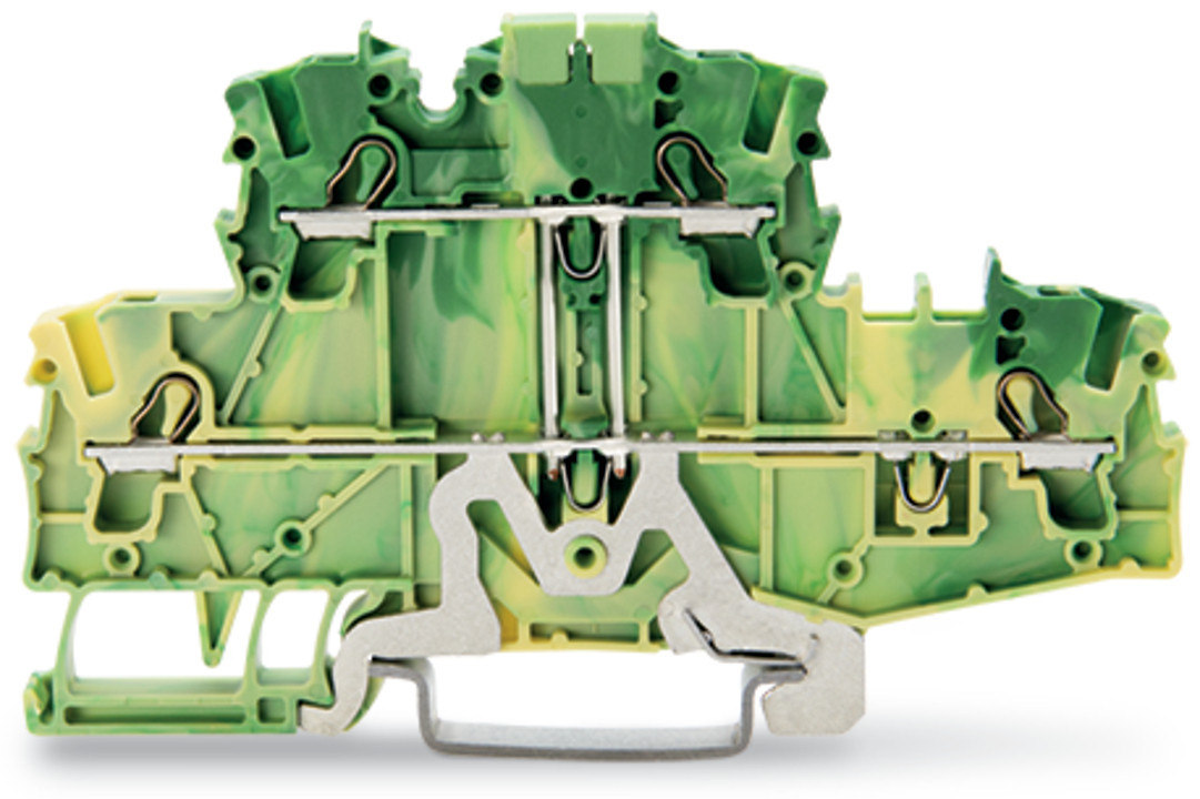 Wago Serie 2002 2-Etageklem 4-draads aardklem 2,5 MM² groen-geel