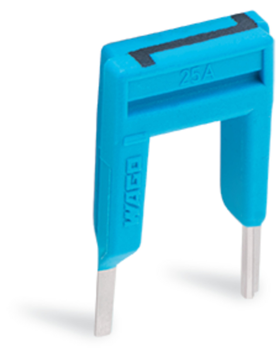 Wago Serie 2002 Eindeloze Bruggen van 1 naar 3 geïsoleerd blauw