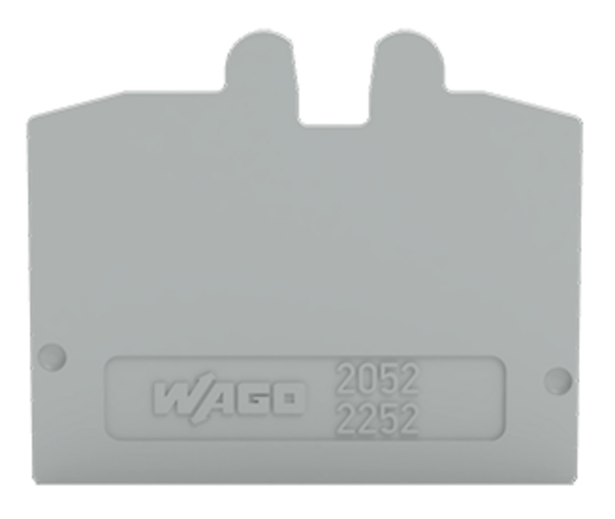Wago Serie 2052 Afsluitplaat Grijs