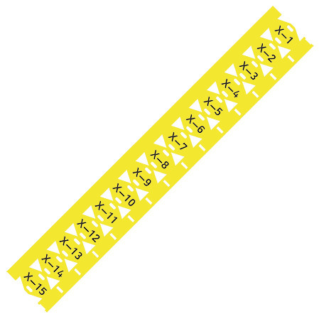 Wago Serie 211 Markering Kabelbundel voor smart printer voor gebruik met kabelbinders