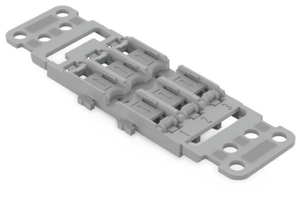 Wago Serie 221 Bevestigingsadapter Met trekontlasting 3-voudig voor doorvoerconnector