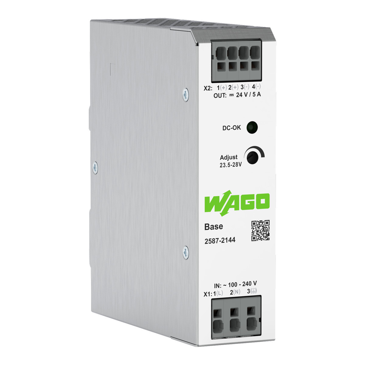 Wago Serie 2587 Primair Geschakelde voeding base 1-fasig