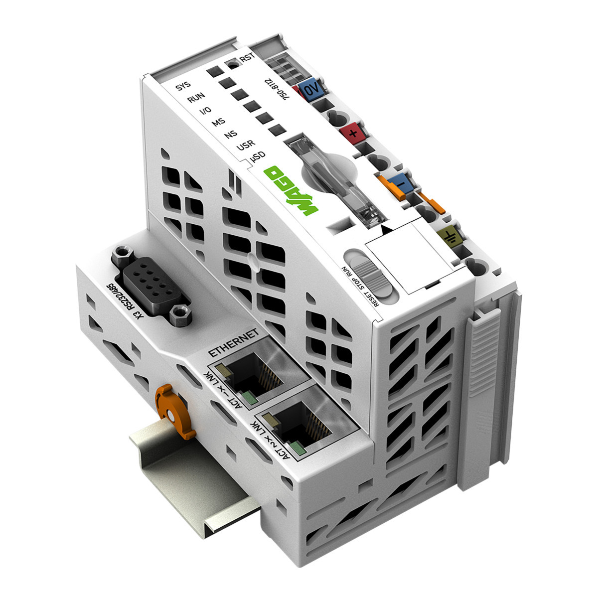 Wago Serie 750 Controller PFC100 tweede generatie 2 X ethernet, RS-232/-485