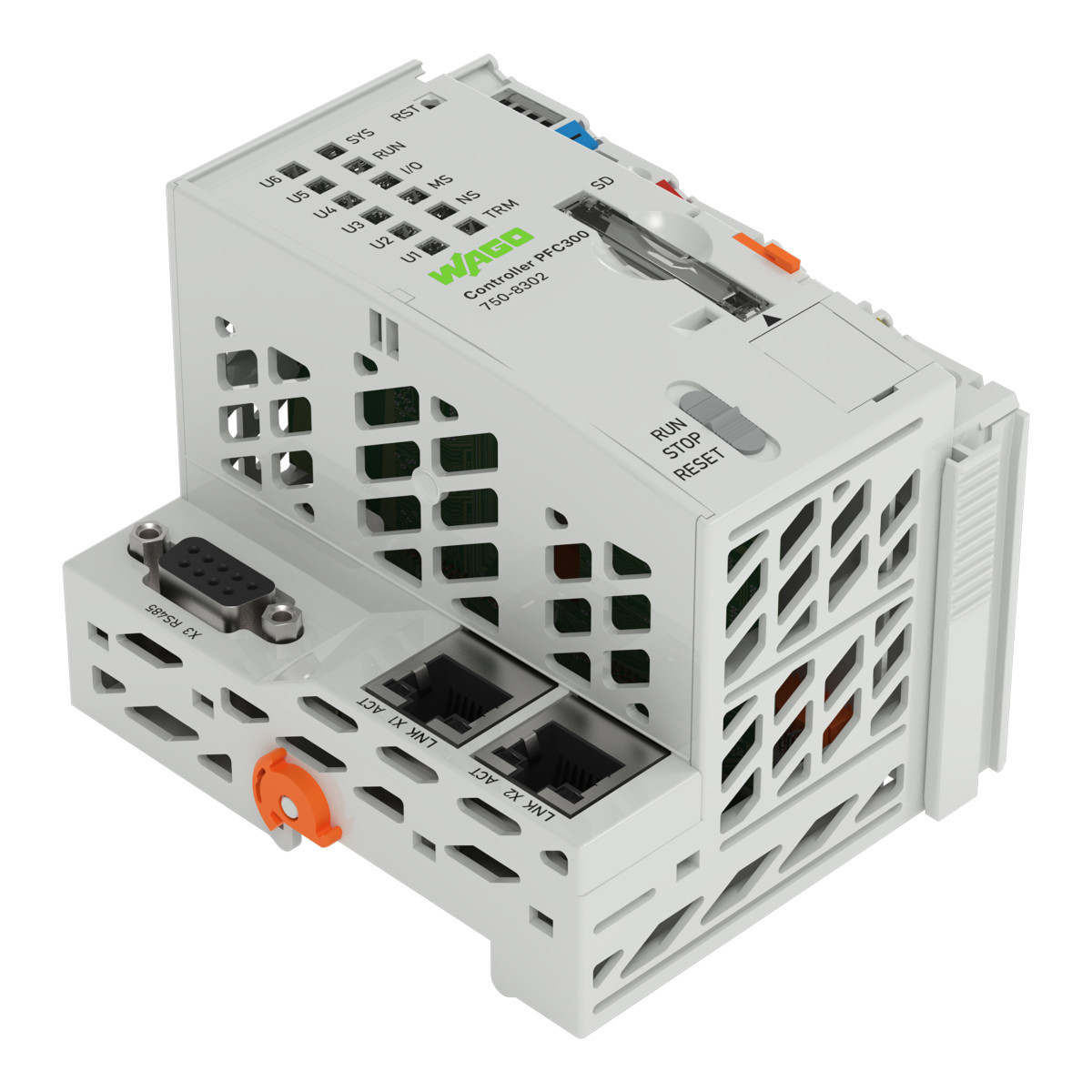 Wago Serie 750 Controller PFC300 2 X ethernet, RS-485