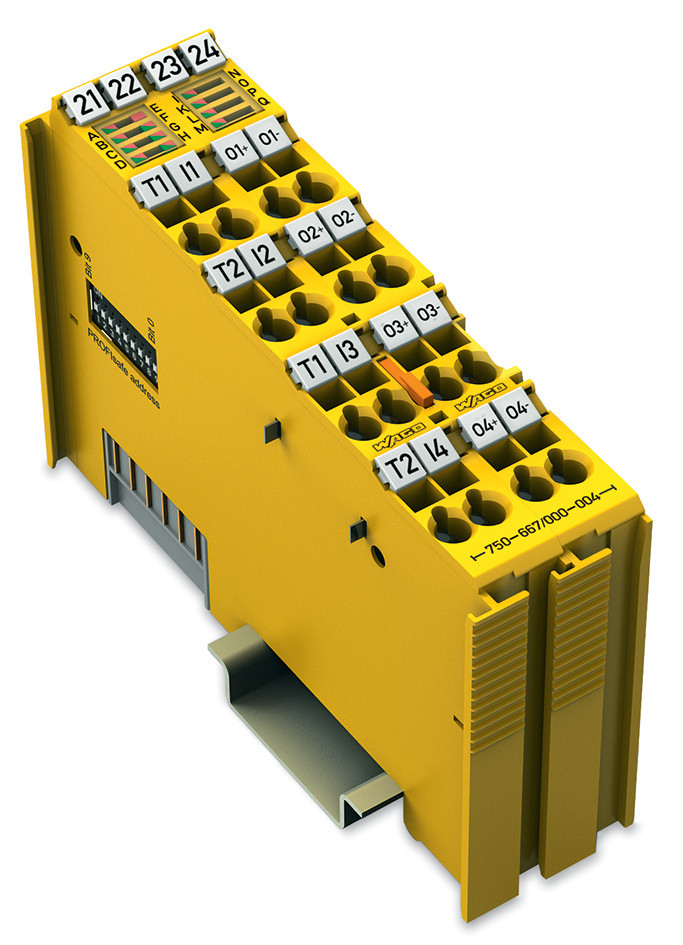 Wago Serie 750 Veilige Digitale in-/uitgang, 4/4 kanalen DC 24 V 2 A
