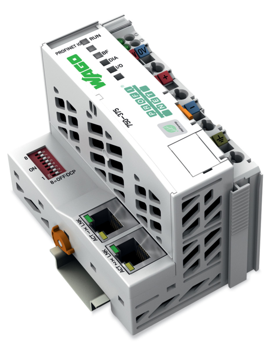 Wago Serie 750 Veldbuscoupler Profinet io derde generatie vergr. temperatuur lichtgri