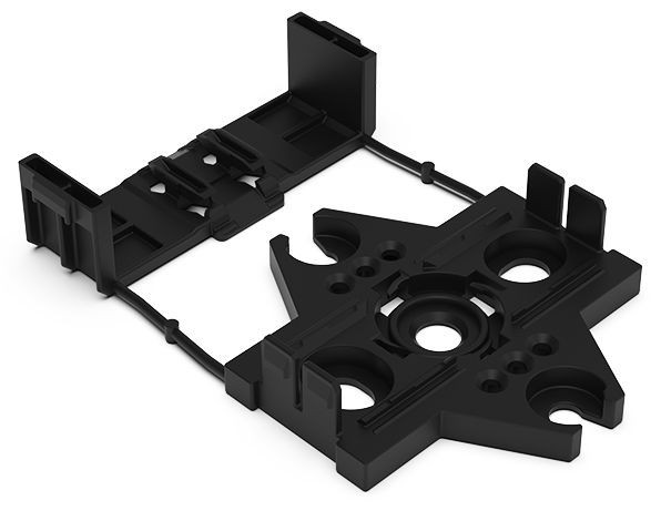 Wago Serie 770 Bevestigingsadapter 2- tot 5-polig voor "vliegende verbindingen" zwart Wago Serie 770 Bevestigingsadapter 2- tot 5-polig voor "vliegende verbindingen" zwart