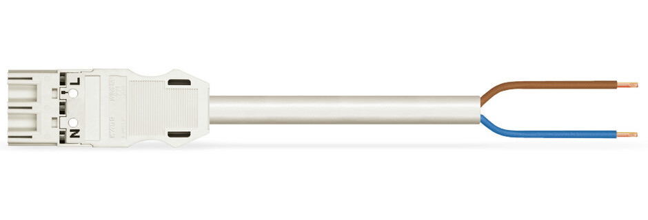 Wago Serie 771 Geconfectioneerde Aansluitkabel eca steker/open einde wit