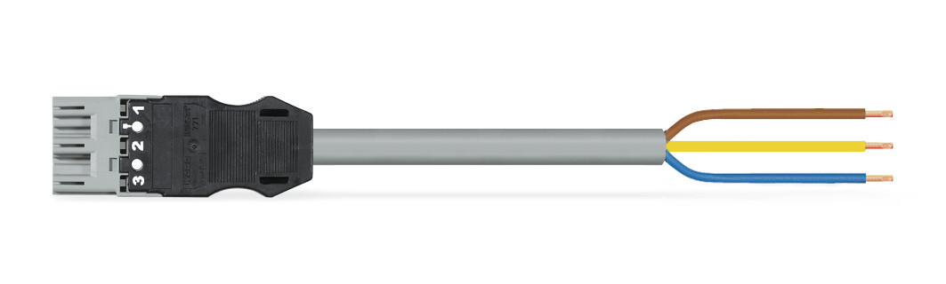 Wago Serie 771 patchkabel gebouwinstallatie 3P stekker vrij kabeluiteinde 6000MM