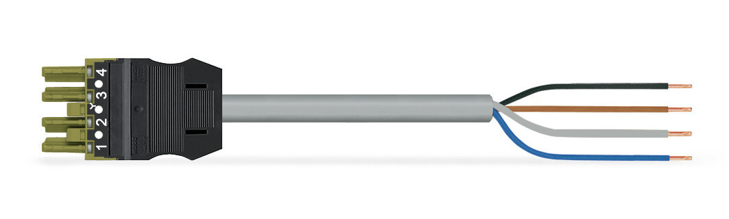 Wago Serie 771 patchkabel gebouwinstallatie 4P contrastekker (female) vrij kabeluiteinde 6000MM