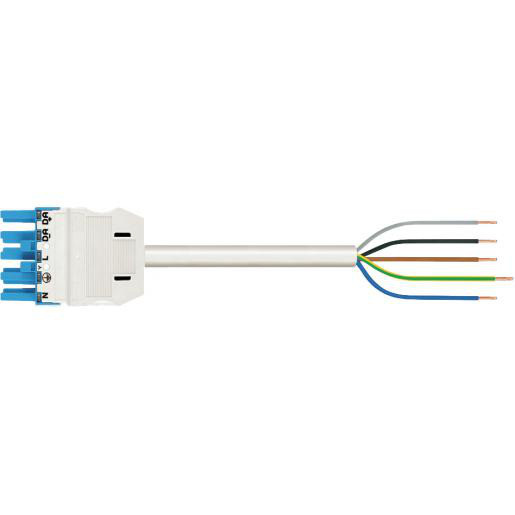 Wago Serie 771 patchkabel gebouwinstallatie 5P contrastekker (female) vrij kabeluiteinde 4000MM