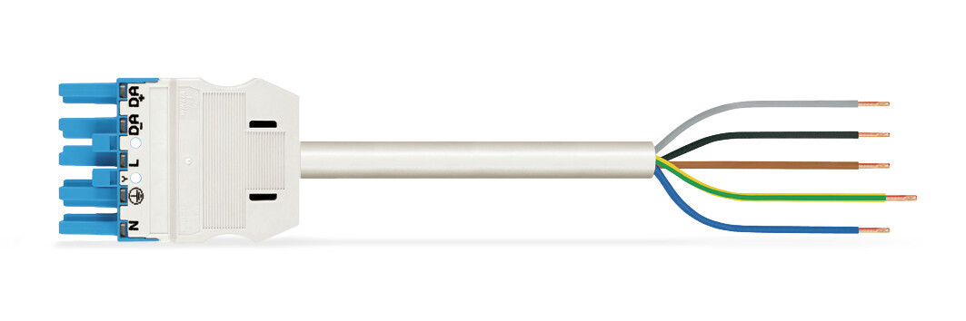 Wago Serie 771 patchkabel gebouwinstallatie 5P contrastekker (female) vrij kabeluiteinde 8000MM