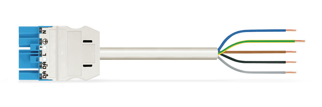 Wago Serie 771 patchkabel gebouwinstallatie 5P stekker vrij kabeluiteinde 5000MM