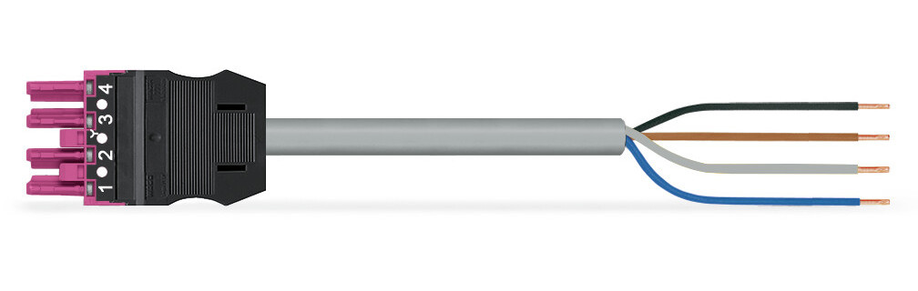Wago Serie 771 Geconfectioneerde Aansluitkabel eca bus/open einde roze