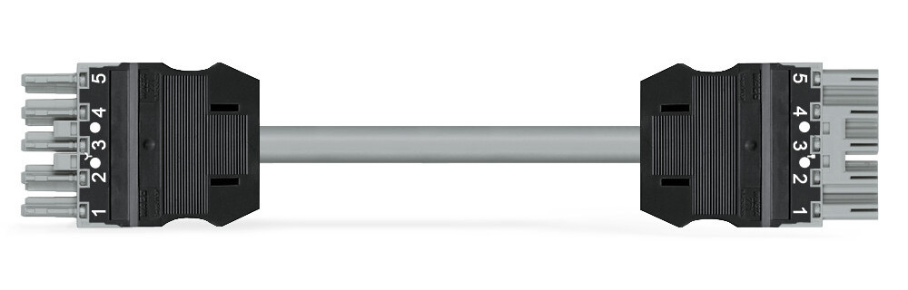 Wago Serie 771 Geconfectioneerde Verbindingskabel eca male female grijs