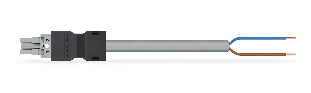 Wago Serie 771 patchkabel gebouwinstallatie 2P contrastekker (female) vrij kabeluiteinde 3000MM