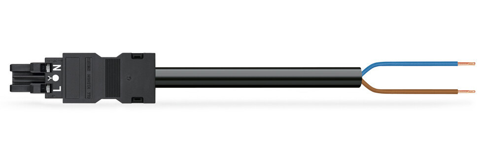 Wago Serie 771 Geconfectioneerde Aansluitkabel eca bus/open einde zwart