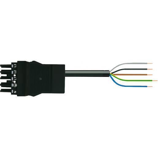 Wago Serie 771 patchkabel gebouwinstallatie 5P contrastekker (female) vrij kabeluiteinde 6000MM