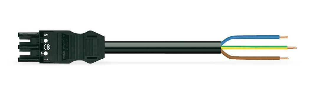 Wago Series 771 Geconfectioneerde Aansluitkabel b2ca bus/open einde zwart