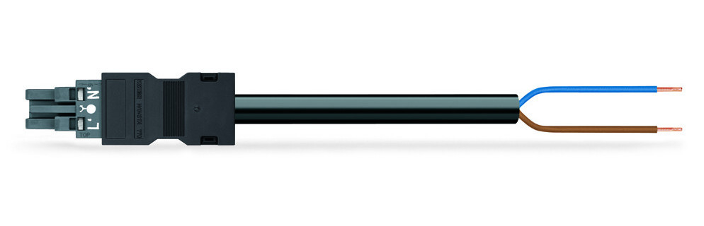 Wago Series 771 Geconfectioneerde Aansluitkabel eca bus/open einde donkergrijs