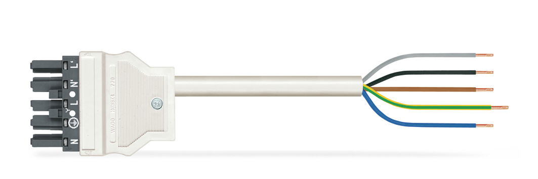 Wago Serie 771 Geconfectioneerde Aansluitkabel eca bus/open einde donkergrijs