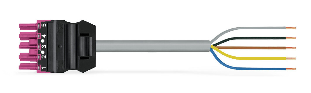 Wago Series 771 Geconfectioneerde Aansluitkabel eca bus/open einde roze