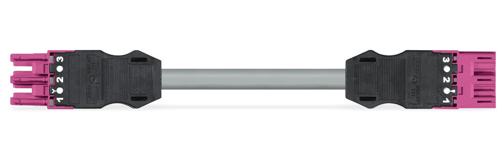 Wago Serie 771 patchkabel gebouwinstallatie 3P contrastekker (female) stekker 3000MM