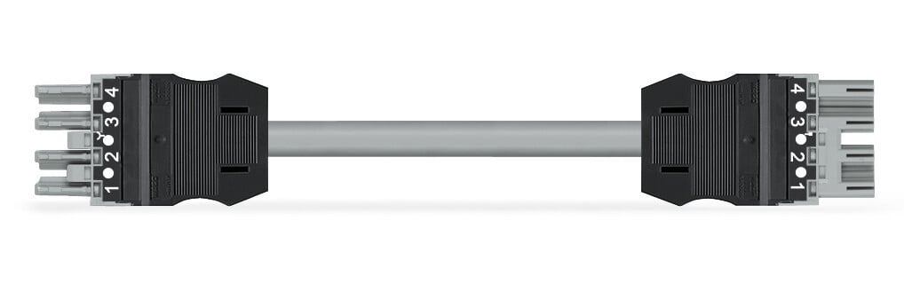 Wago Serie 771 patchkabel gebouwinstallatie 4P contrastekker (female) stekker 3000MM