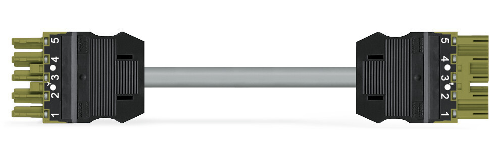 Wago Serie 771 Geconfectioneerde Verbindingskabel eca male female lichtgroen