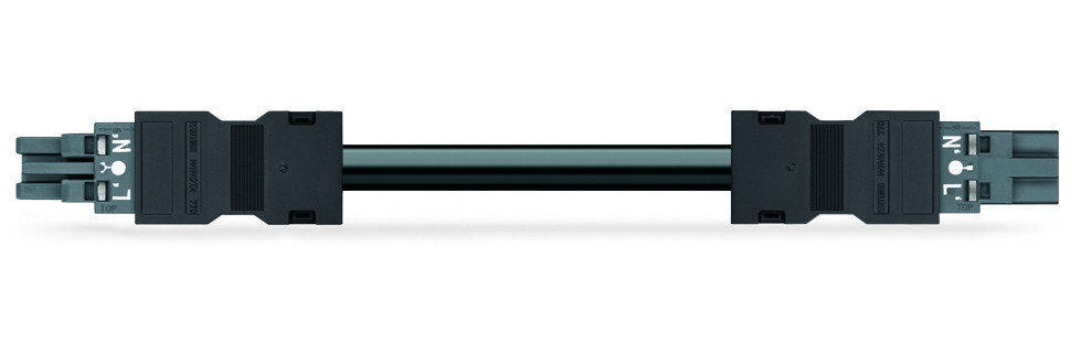 Wago Serie 771 Geconfectioneerde Verbindingskabel eca male female donkergrijs