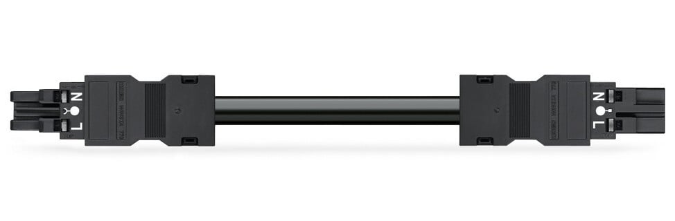 Wago Serie 771 Geconfectioneerde Verbindingskabel eca male female zwart