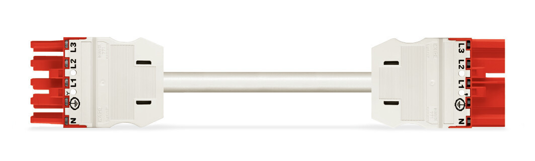 Wago Series 771 Geconfectioneerde Verbindingskabel eca male female rood