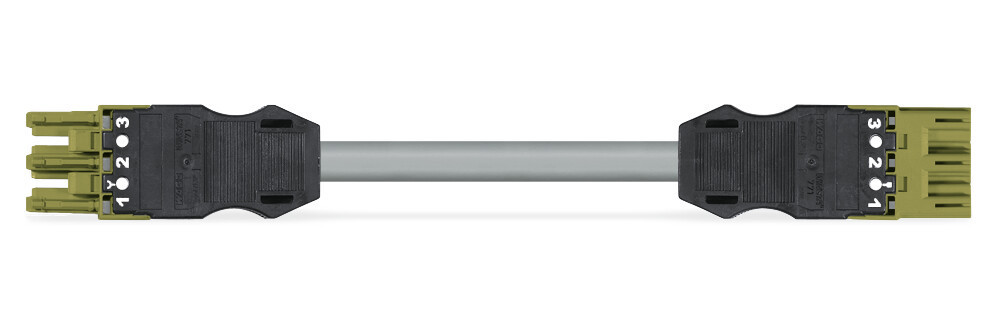Wago Serie 771 Geconfectioneerde Verbindingskabel eca male female lichtgroen