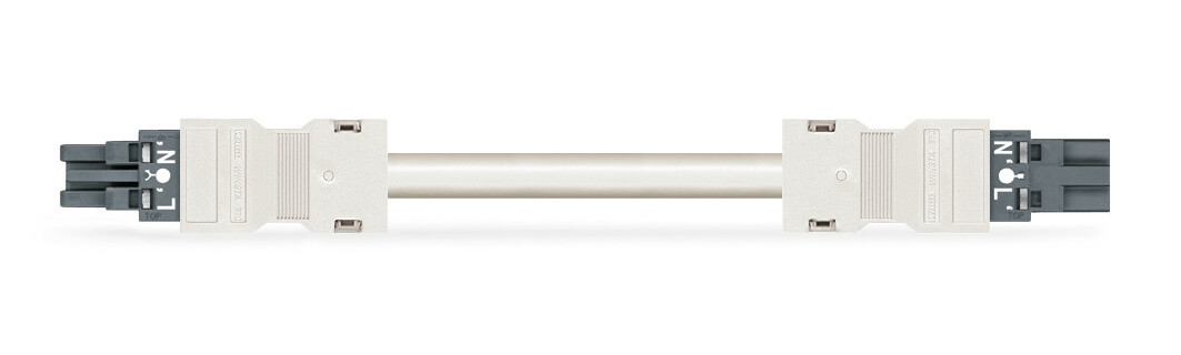 Wago Serie 771 Geconfectioneerde Verbindingskabel eca male female donkergrijs