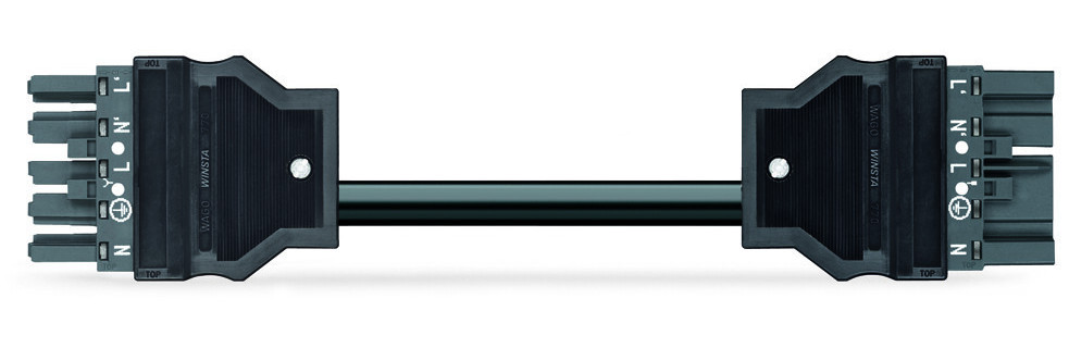 Wago Serie 771 Geconfectioneerde Verbindingskabel eca male female donkergrijs