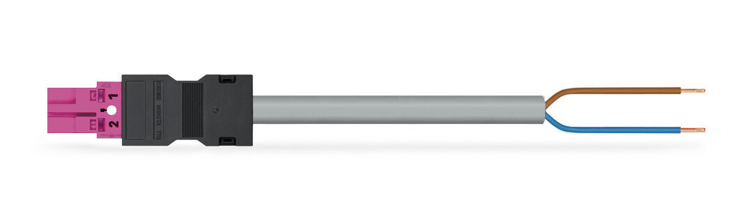 Wago Serie 771 patchkabel gebouwinstallatie 2P stekker vrij kabeluiteinde 1000MM