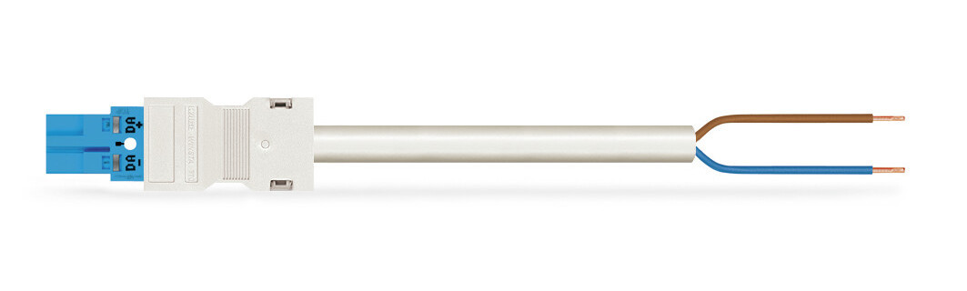 Wago Series 771 Geconfectioneerde Aansluitkabel eca steker/open einde blauw