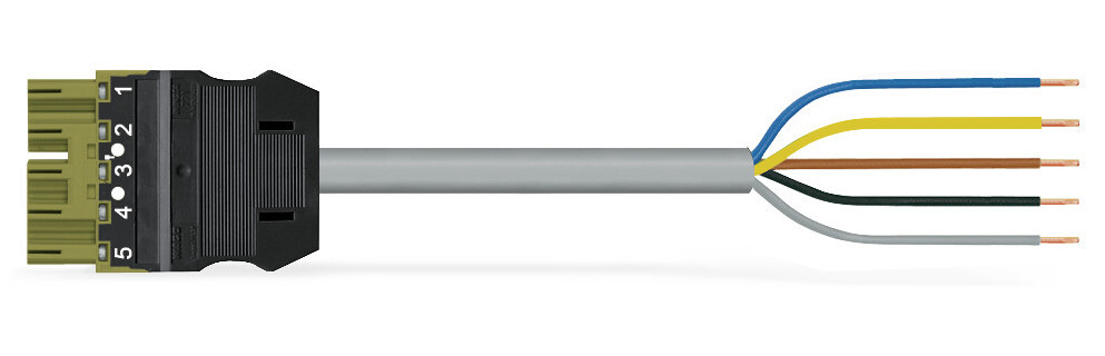 Wago Series 771 Geconfectioneerde Aansluitkabel eca steker/open einde lichtgroen