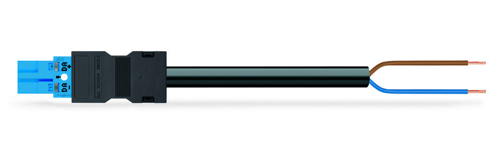 Wago Series 771 Geconfectioneerde Aansluitkabel eca steker/open einde blauw